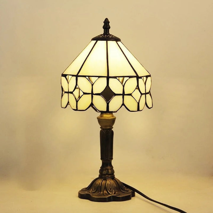 Bordlampe LED Barok Retro E27 - Vintage Tiffany Glas