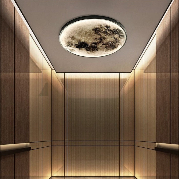 3D LED Måne eller Jord Loft- eller Væglampe (3 Stilarter) 24CM-80CM