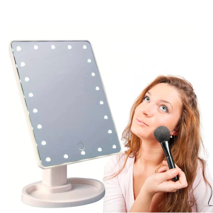 Makeup spejl med LED lys og touch skærm |