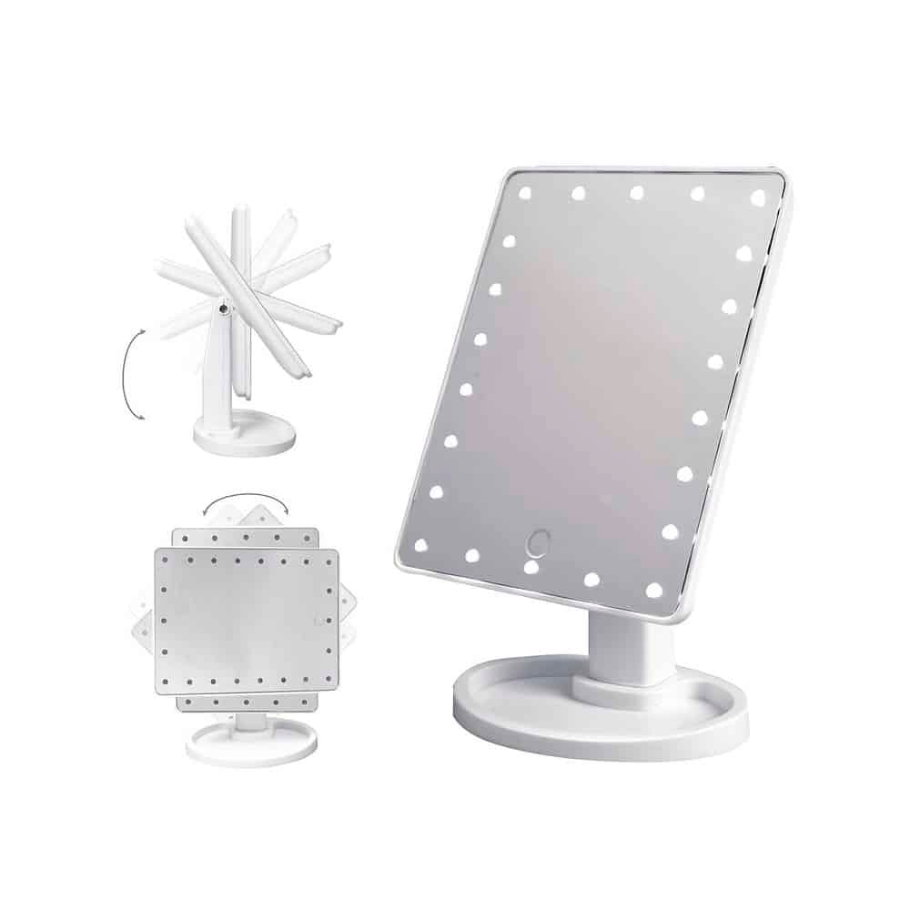 Makeup spejl med LED lys og touch skærm |