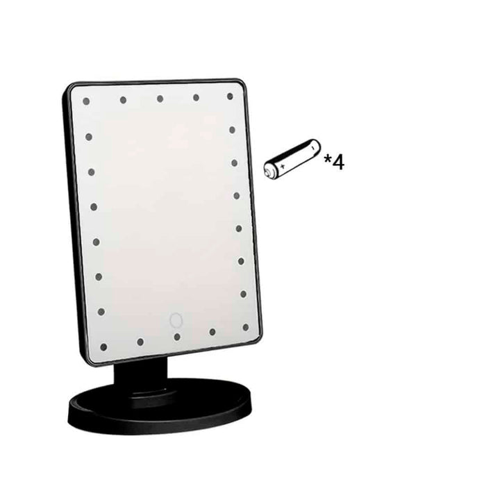 Makeup spejl med LED lys og touch skærm |