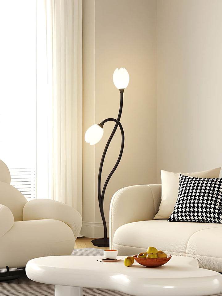Moderne Blomster Gulvlampe med G9 Stik