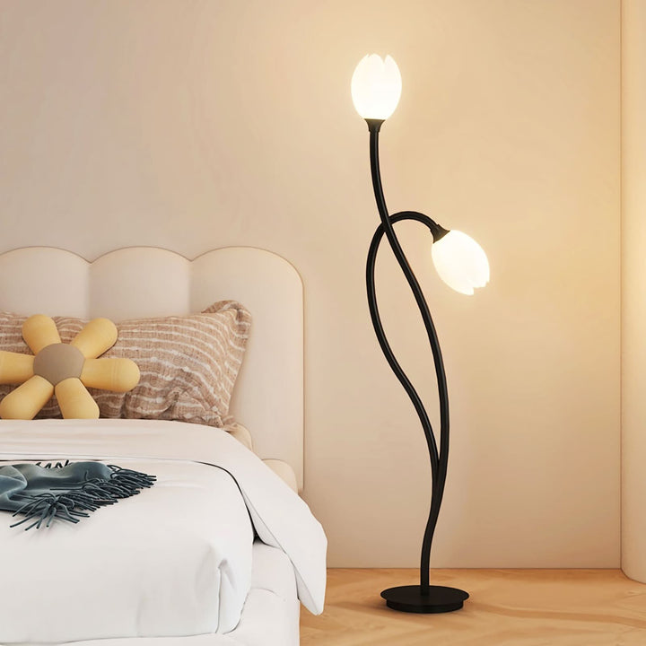 Moderne Blomster Gulvlampe med G9 Stik