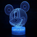 3D Lampe med Mickeys hoved