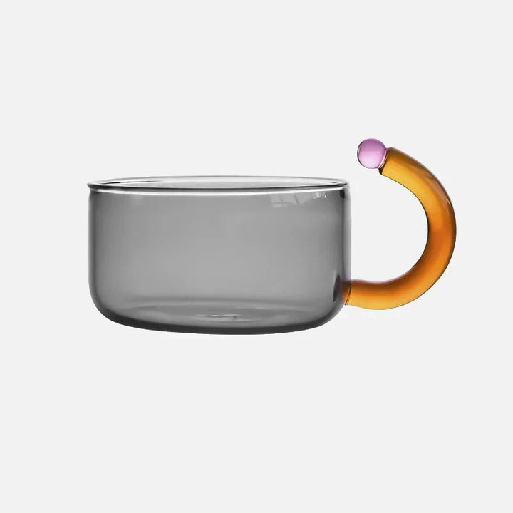 farve Bloom Glas Teapot &amp; Kop Sæt