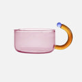 farve Bloom Glas Teapot & Kop Sæt