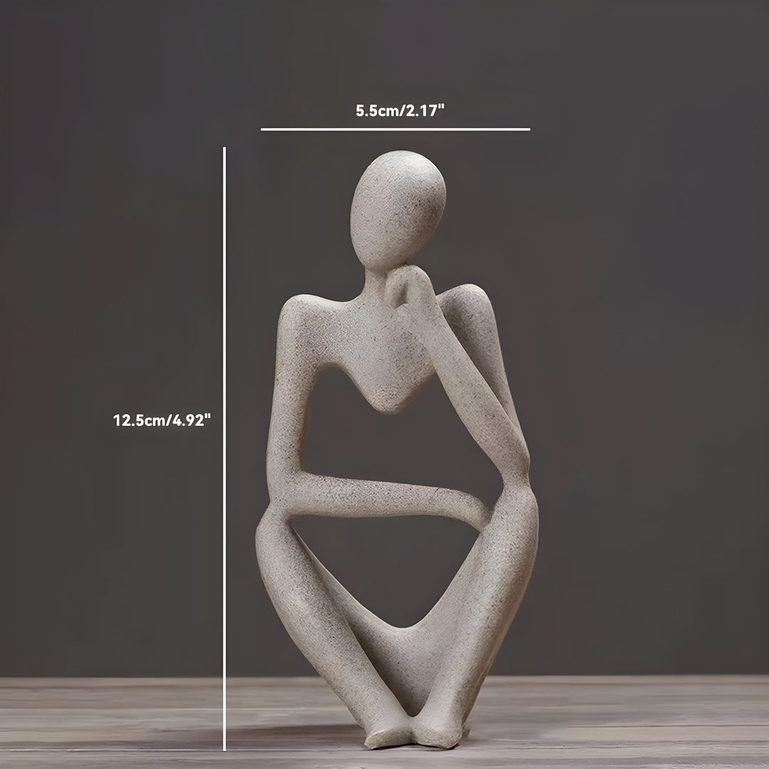 Abstrakt Tænker Skulptur Hjem Deko