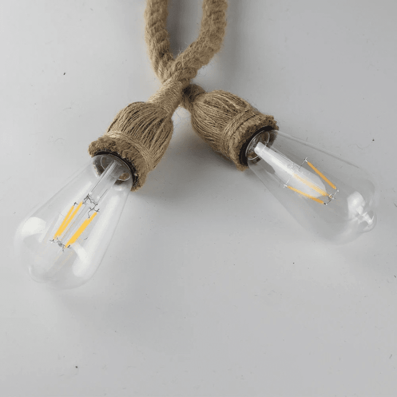 Vintage Hamp Sejl Pendant Lys