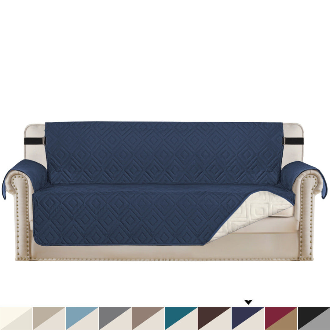 Quilted Sofa Cover Pet Protector Throw Vandtæt Sofa Slip Covers 1/2/3 Sæde