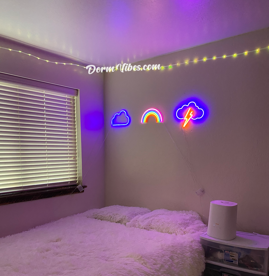 Neon Regnbue Skjold
