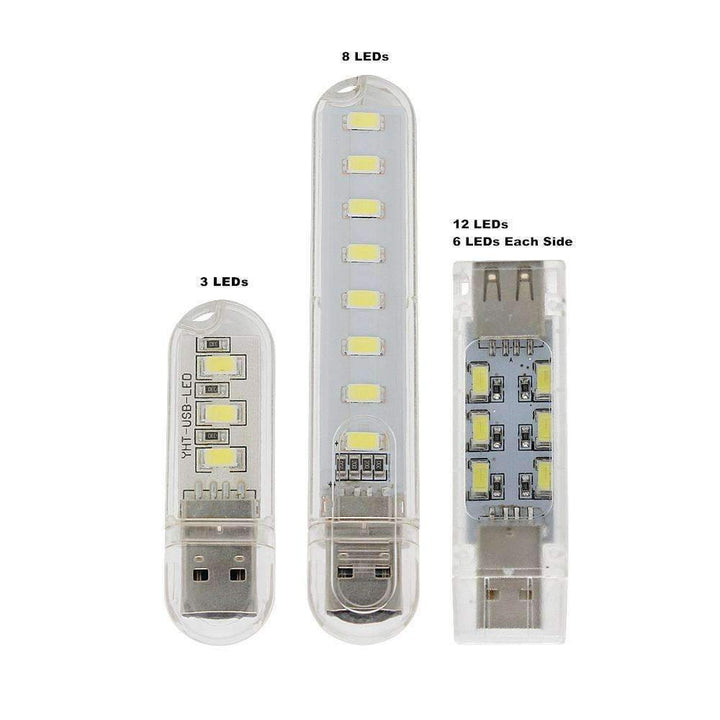 Mini USB LED Nattelys - Kold Hvid Lampe