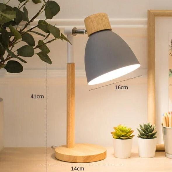 Nordisk Bordlampe | Træ, Jern