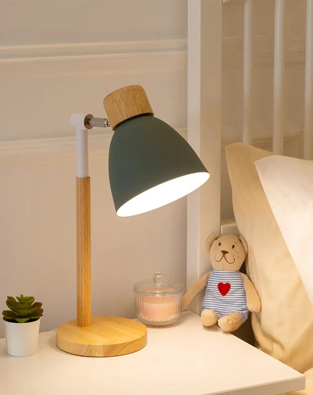 Nordisk Bordlampe | Træ, Jern