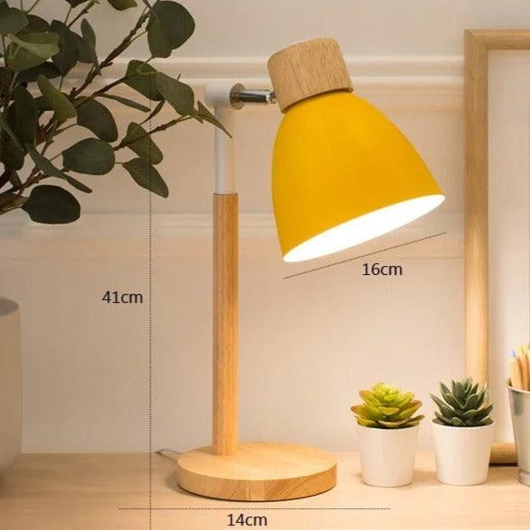 Nordisk Bordlampe | Træ, Jern