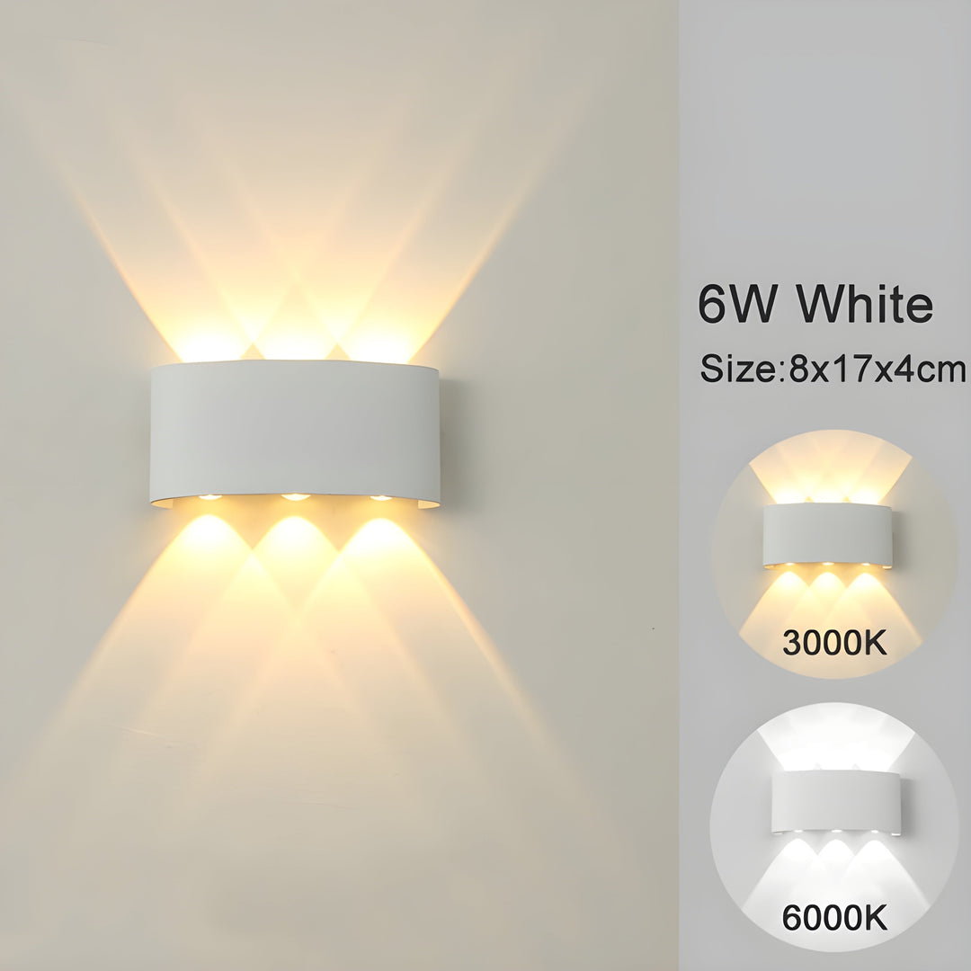 LED vægmonterede lamper til indendørs og udendørs områder