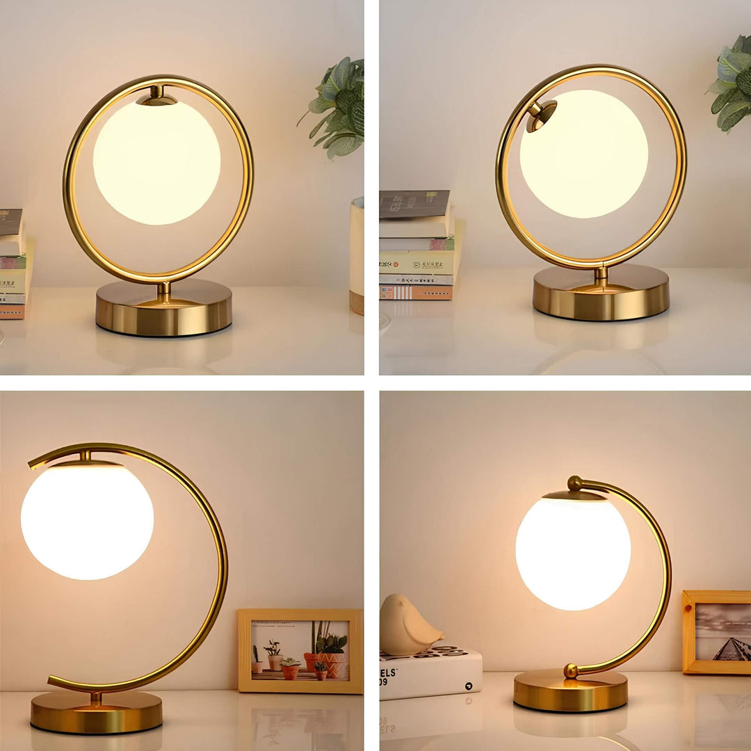 Glas Bordlampe