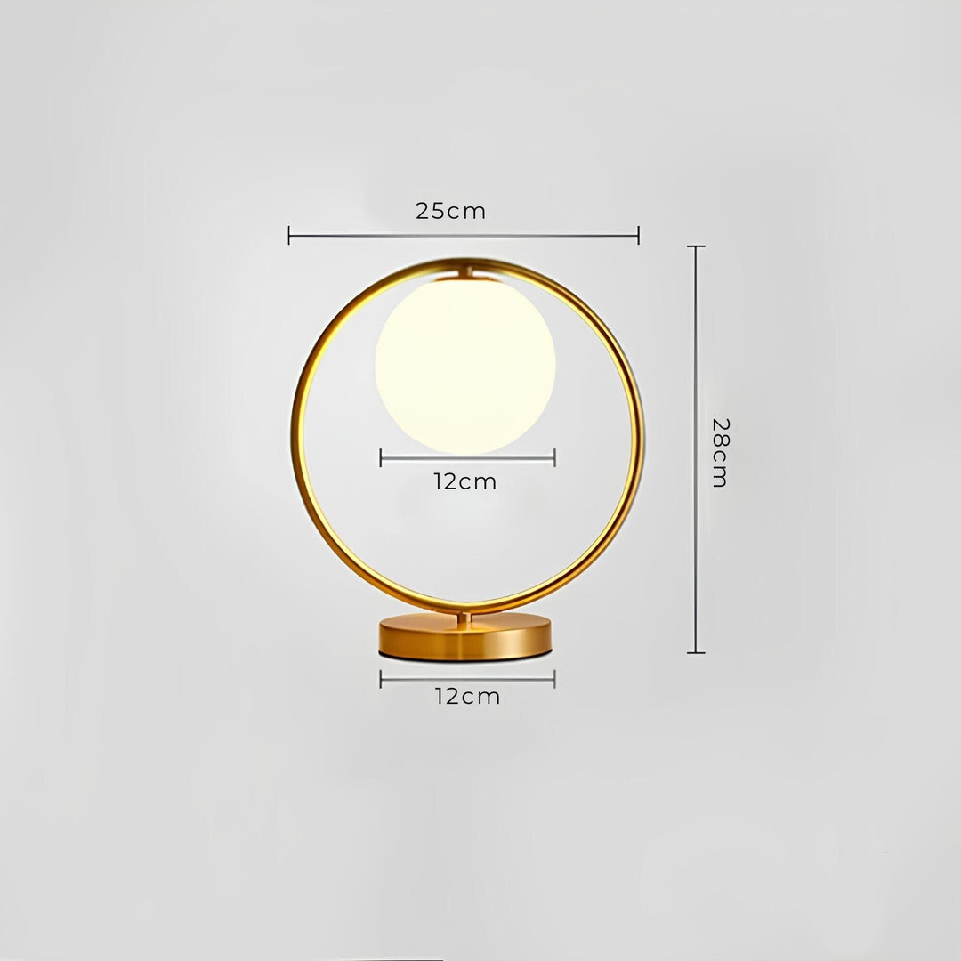 Glas Bordlampe