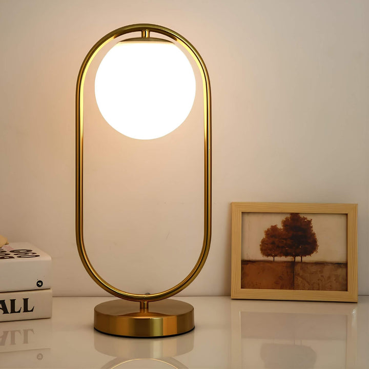 Glas Bordlampe