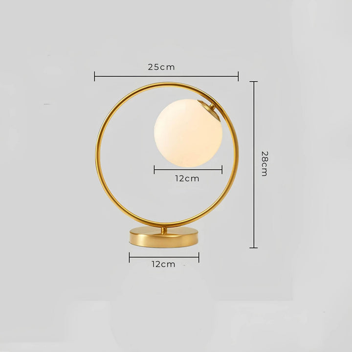 Glas Bordlampe