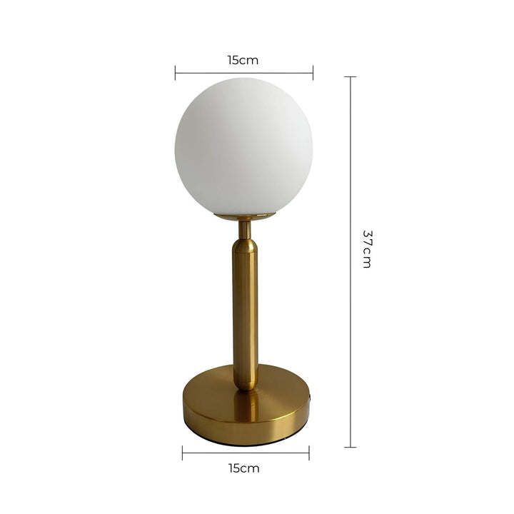 Glas Bordlampe