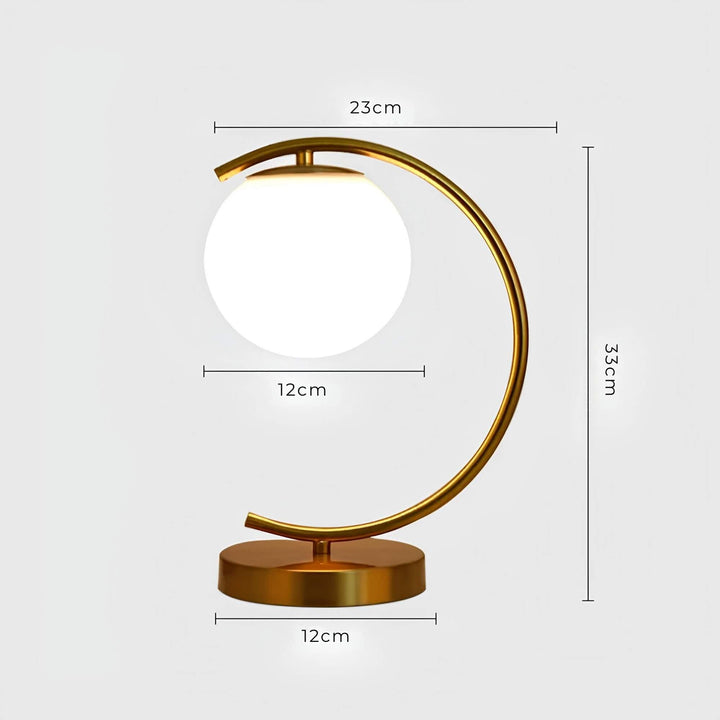 Glas Bordlampe