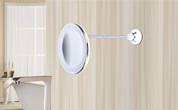 10X LED spejl med sugekop