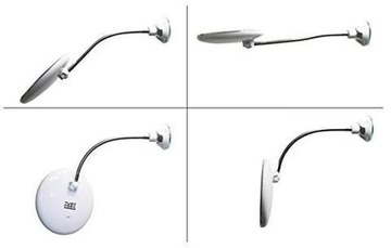 10X LED spejl med sugekop