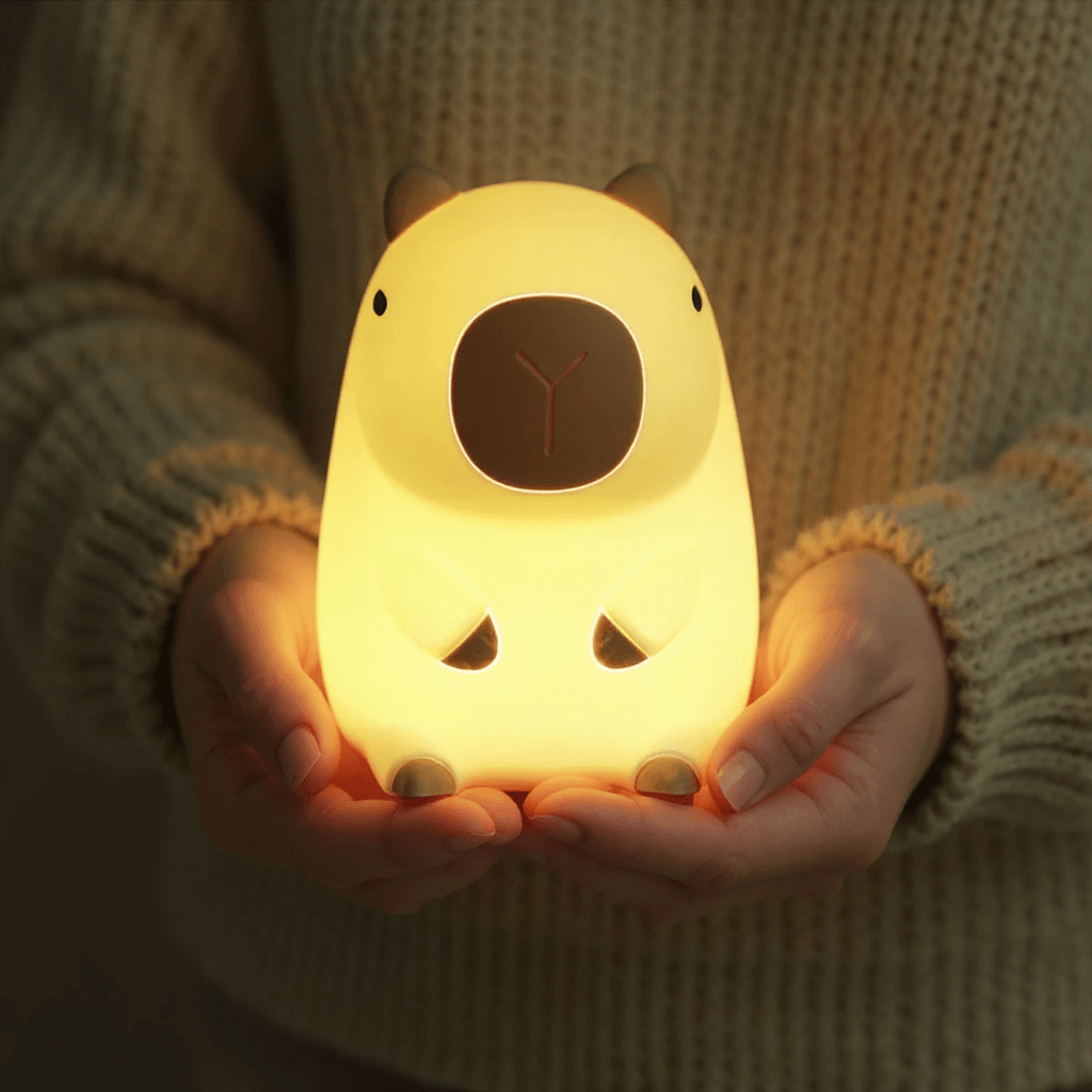 SquishBara | Capybara Squishy Nattelys Ideel Gave til Alle Aldre