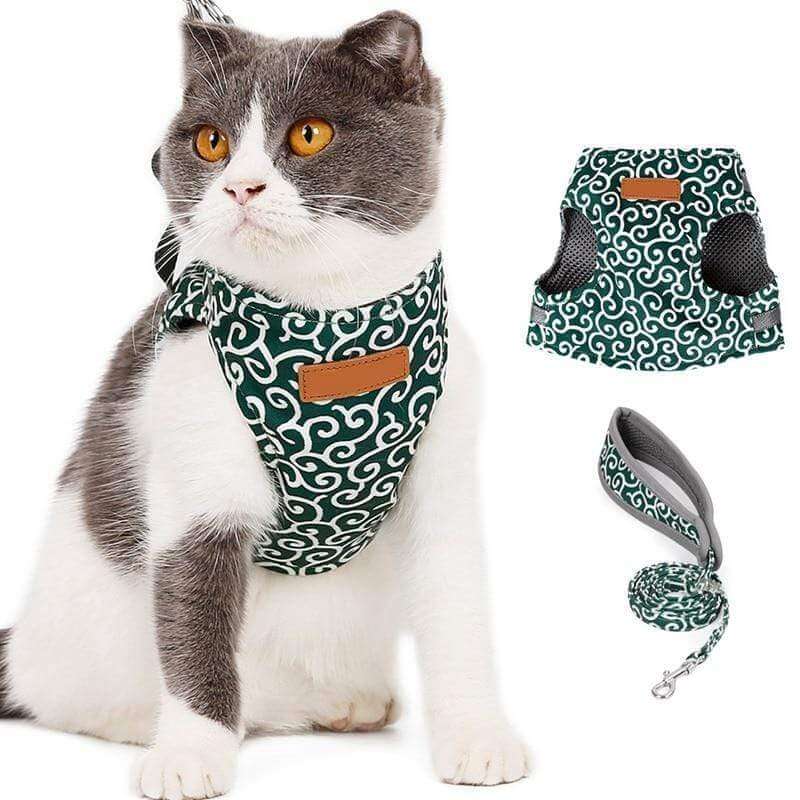 PAWVENTURE SELER – Katte Seler Vest Sæt med Åndbart Mesh &amp; Snor