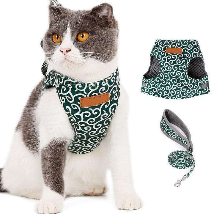 PAWVENTURE SELER – Katte Seler Vest Sæt med Åndbart Mesh &amp; Snor