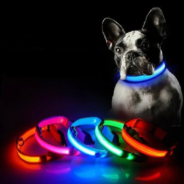 GlowPets LED Halsbånd – Sikkerhed &amp; Synlighed for Kæledyr