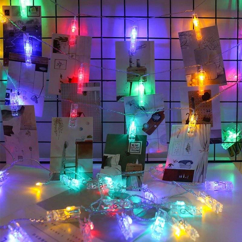 Foto Clips LED Fairy String Lights til Billeder