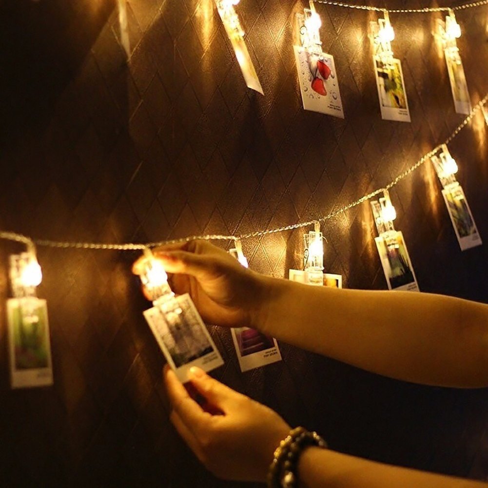 Foto Clips LED Fairy String Lights til Billeder