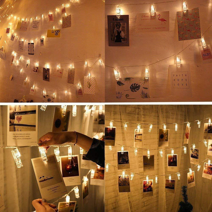 Foto Clips LED Fairy String Lights til Billeder