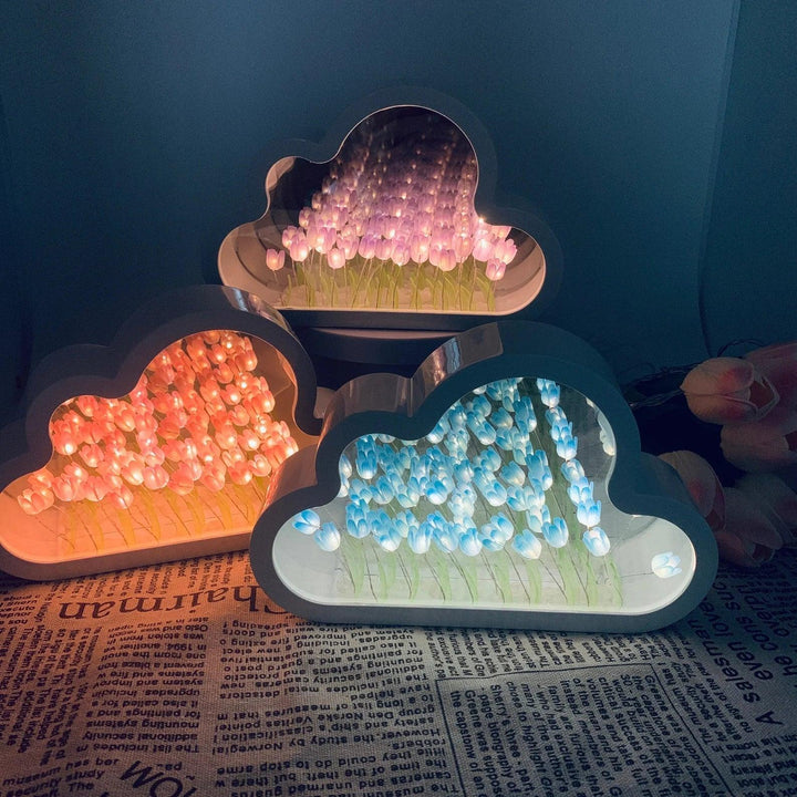 Tulip Cloud LED Spejl – Magisk Lys &amp; Dekorativt Design
