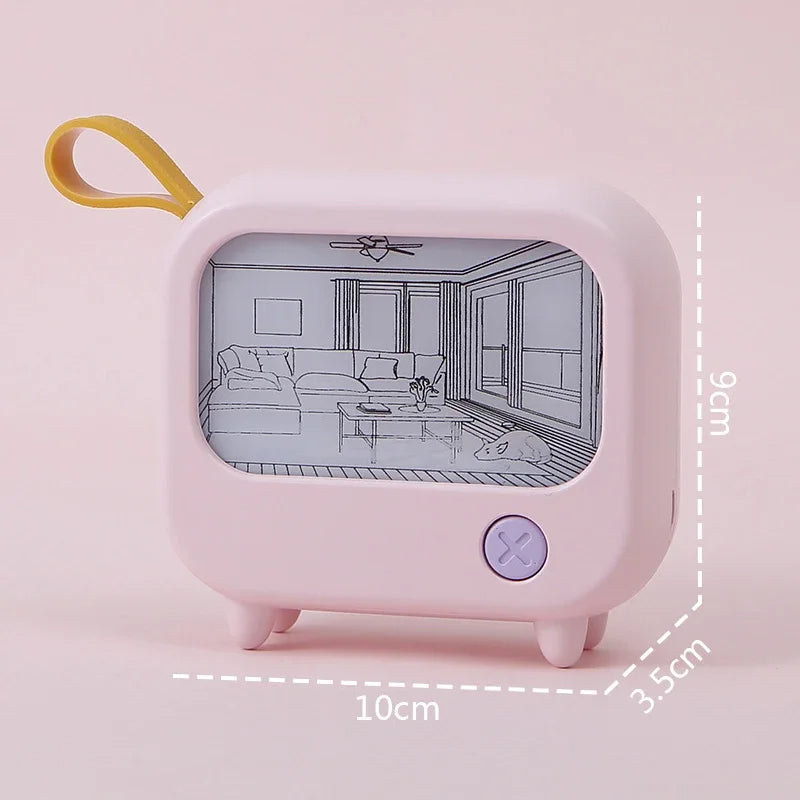 Mini TV Maleri LED Nattelys