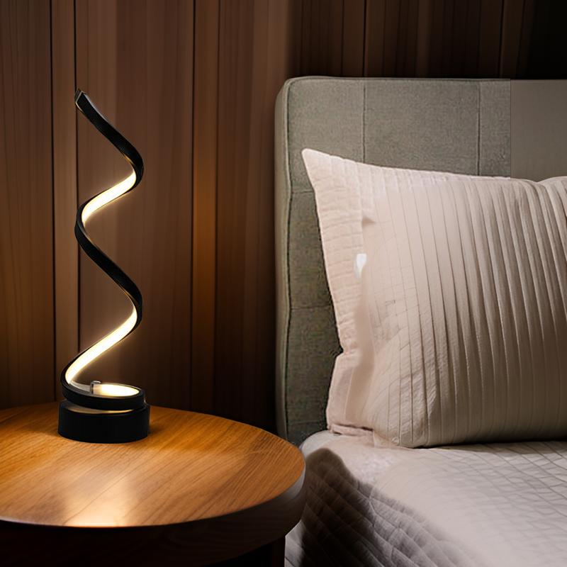 Moderne LED bordlampe med touch-kontrol og varmt lys