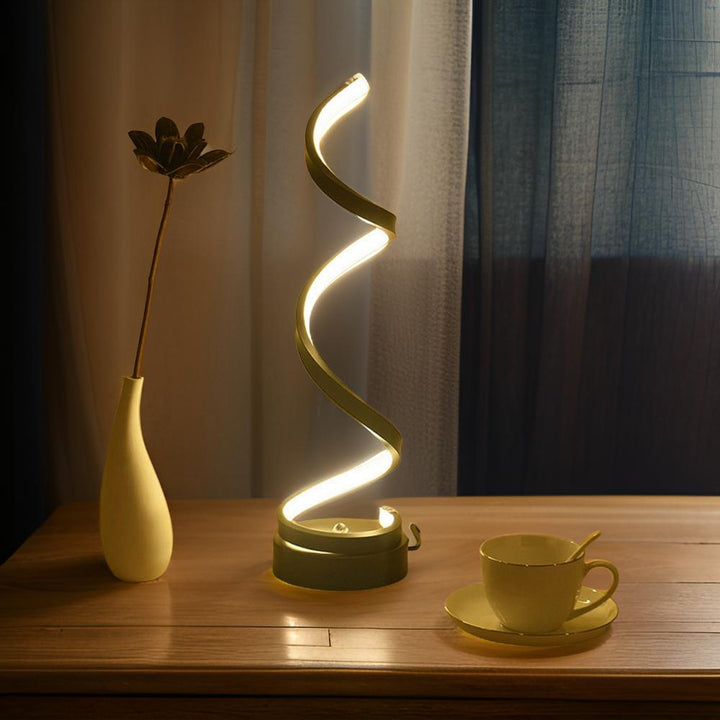 Moderne LED bordlampe med touch-kontrol og varmt lys