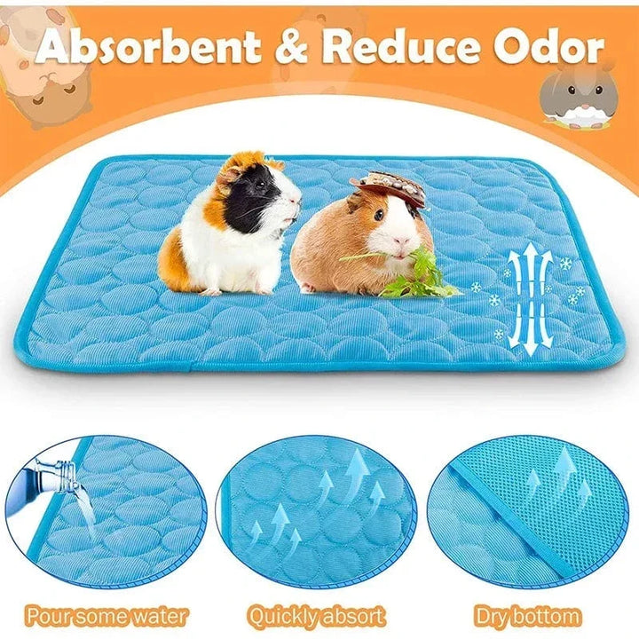 Guinea Pig Bur Kædeforinger Sommer Lille Dyr Kølemåtte Åndbar Hamster Tisse Pad til Kaninbur Chinchilla Pindsvin Kæledyrsartikel |