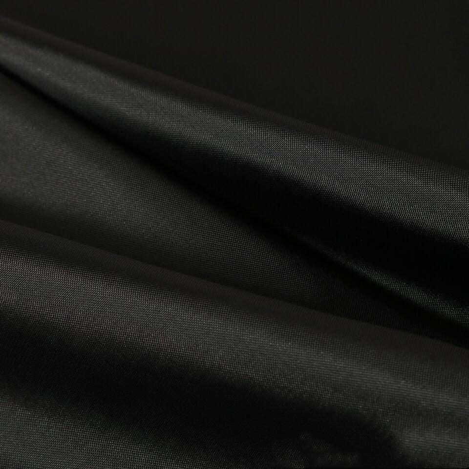 Vandtæt sort polyester bruseforhæng med forskellige størrelsesmuligheder