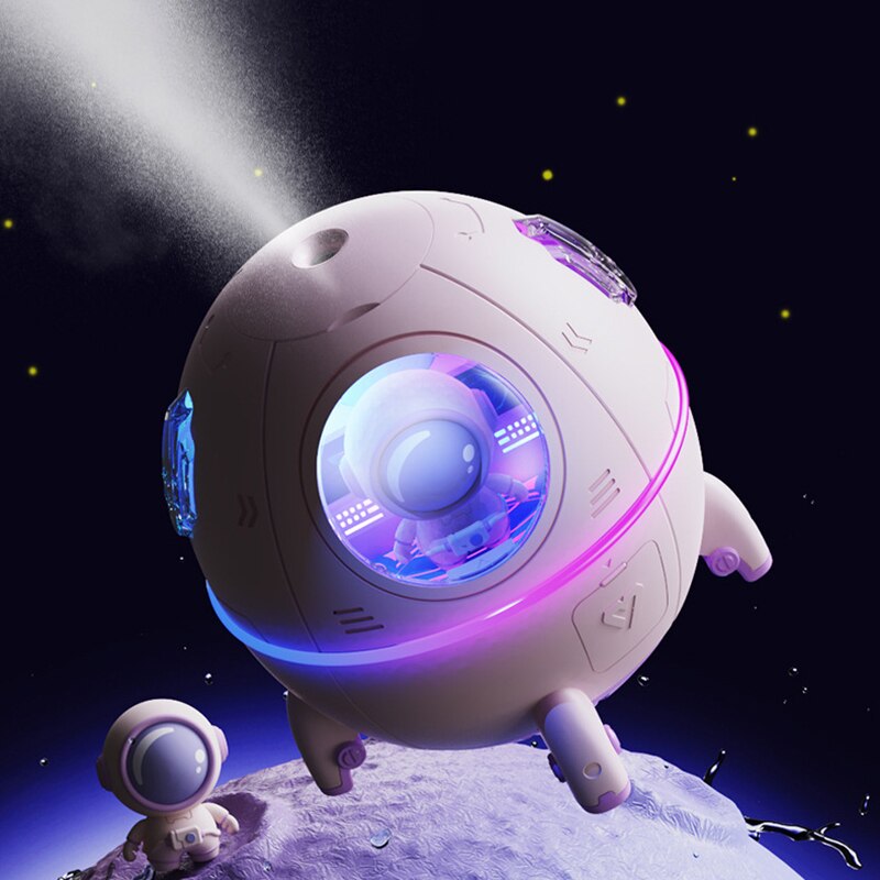 Bærbar Astronaut Luftfugter med Nattelys &amp; Aroma Diffuser - AstroMist