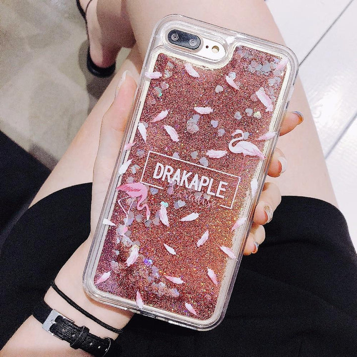 Smuk i Pink Glitter Mobilcover |