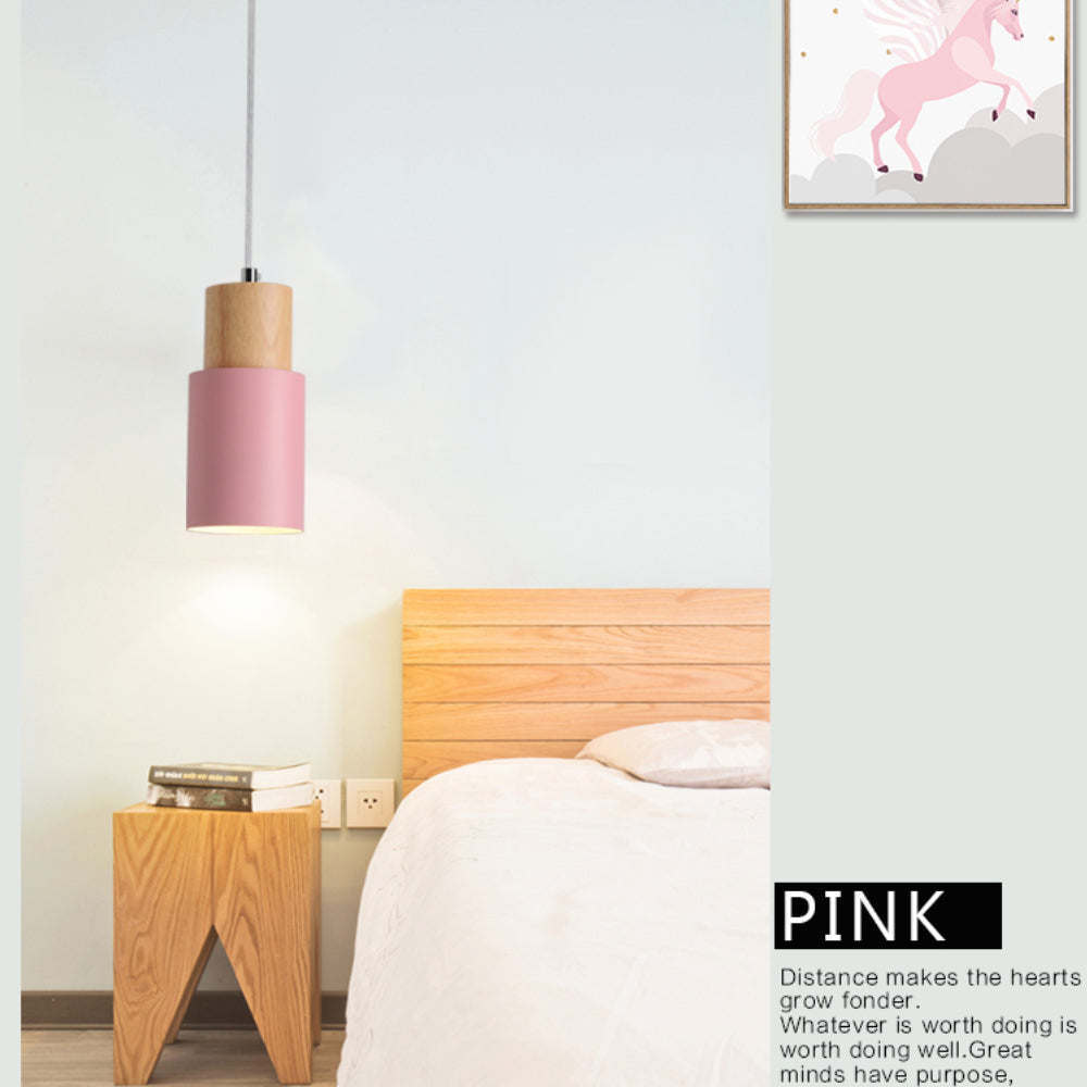 Designer Nordic Wood Base Pendellampe