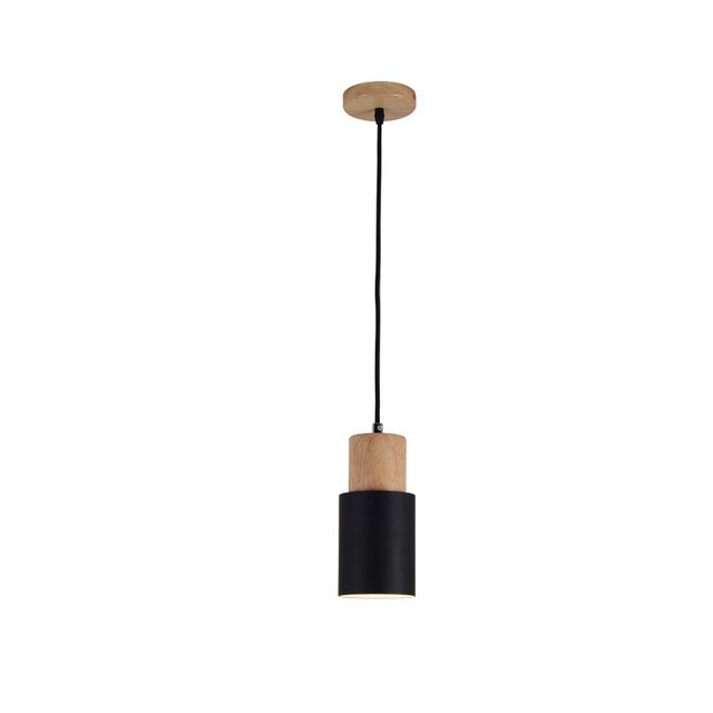 Designer Nordic Wood Base Pendellampe