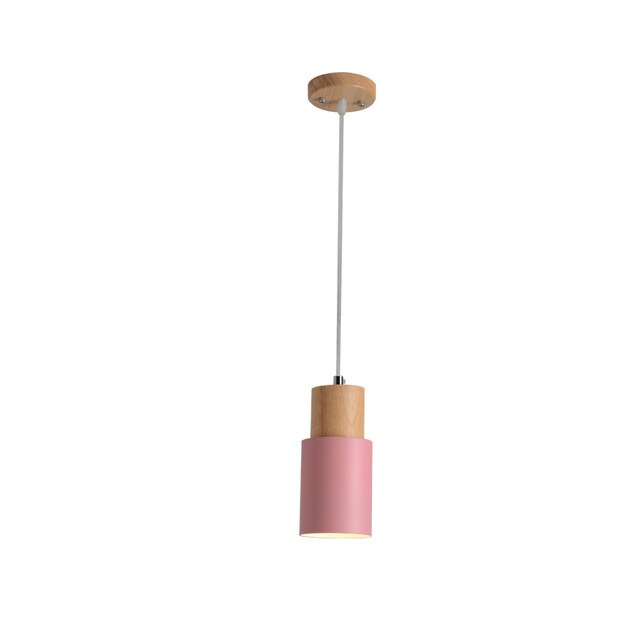 Designer Nordic Wood Base Pendellampe