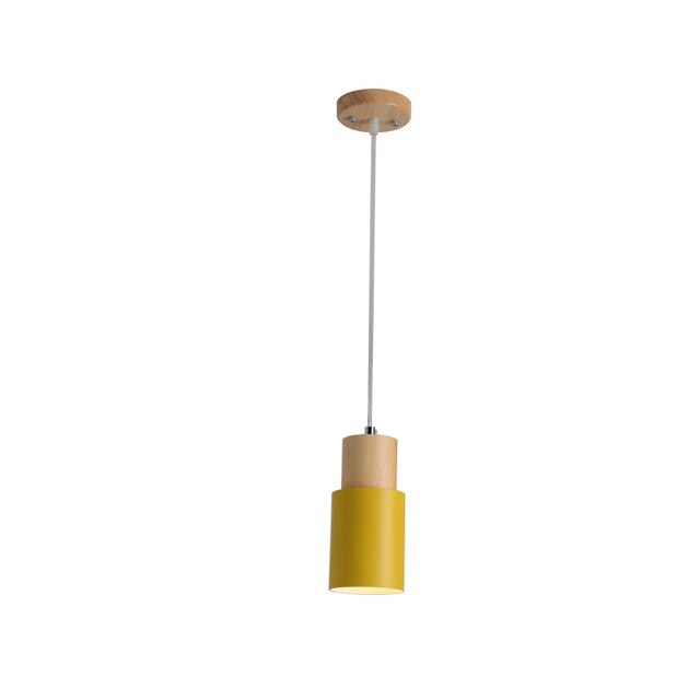 Designer Nordic Wood Base Pendellampe