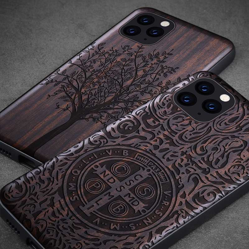Luksus Træ Fleksibel iPhone Cover