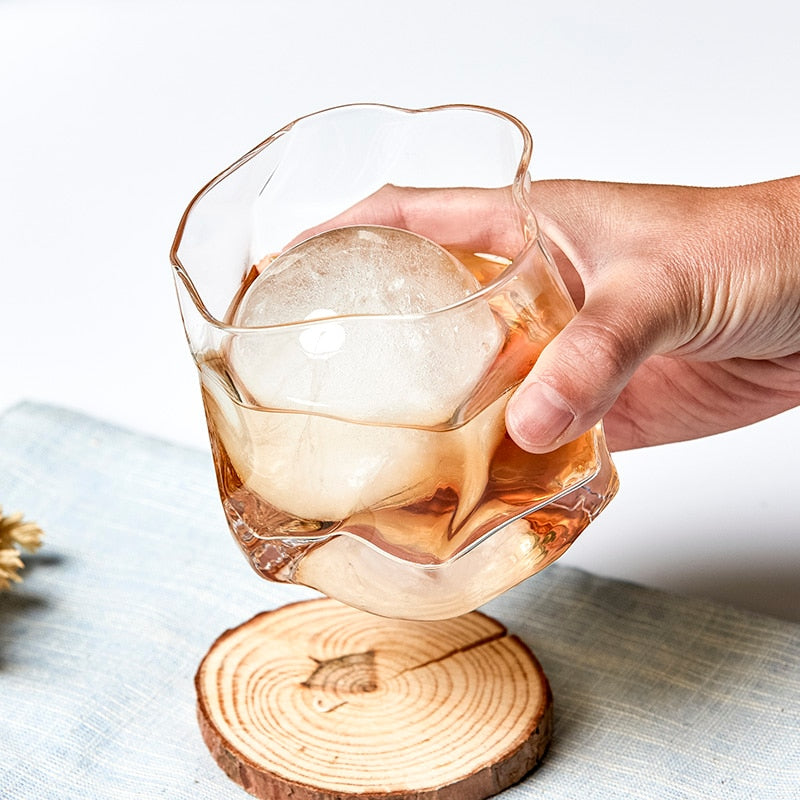 Forvrænget Tekstur Whisky Glas Sæt