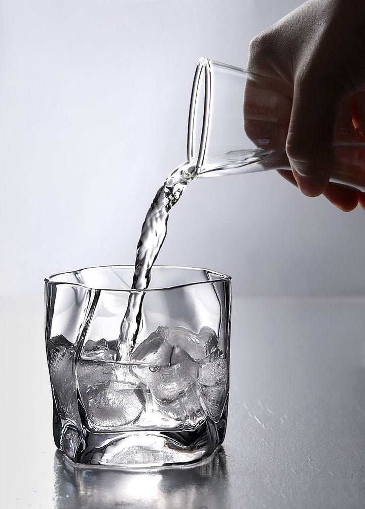 Forvrænget Tekstur Whisky Glas Sæt