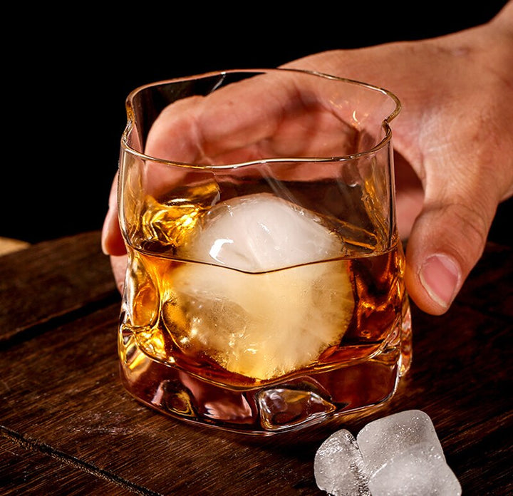 Forvrænget Tekstur Whisky Glas Sæt